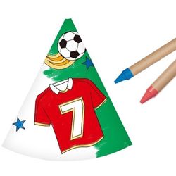 Čepičky k dotvoření fotbal DIY 6ks