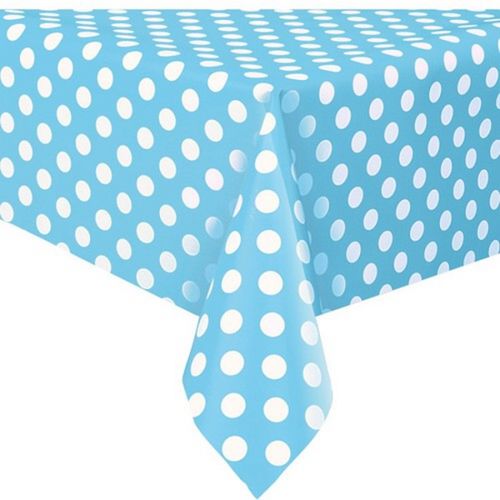 Ubrus plastový s puntíky Powder Blue