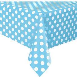 Ubrus plastový s puntíky Powder Blue