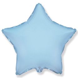 BALÓNEK fóliový Hvězda světle modrá 46cm