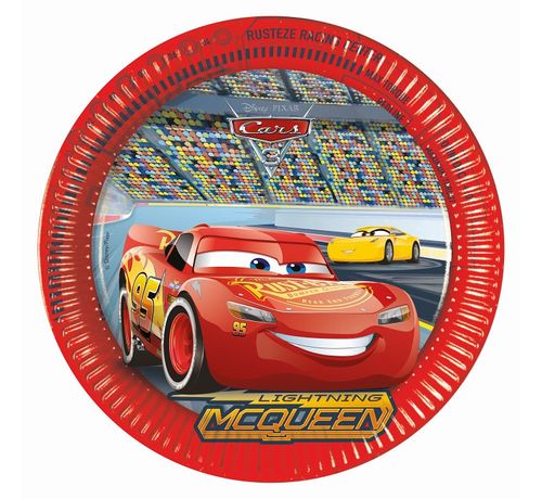 TALÍŘE papírové "Cars 3" 8ks 23cm