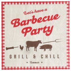 UBROUSKY papírové BBQ Party 33x33cm 20cm