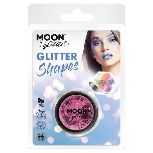 TŘPYTLY Glitter Shapes holografické růžové