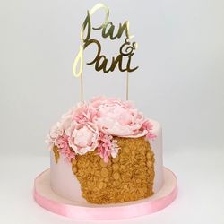 ZÁPICH do svatebního dortu  Pan a Paní zlatý