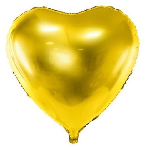 BALÓNEK fóliový srdce zlaté 61cm 1ks