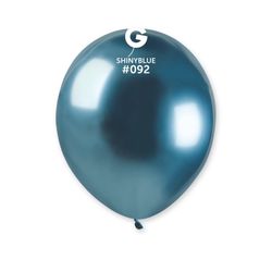 BALÓNKY latexové dekorační chromové modré 13cm 100ks