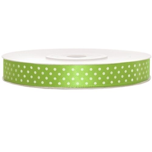 STUHA saténová Zelené jablko 12mm/25m