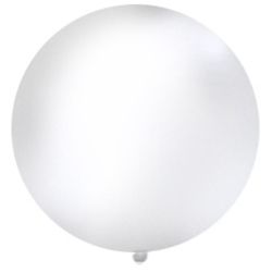 Balón obří  bílý 1m