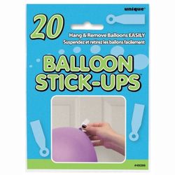 SAMOLEPÍCÍ terčíky na balónky 20ks