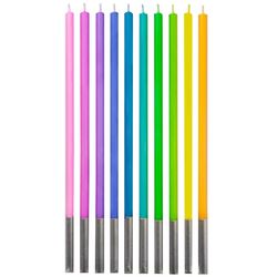 SVÍČKY narozeninové Pastel multicolor 14,5cm 10ks