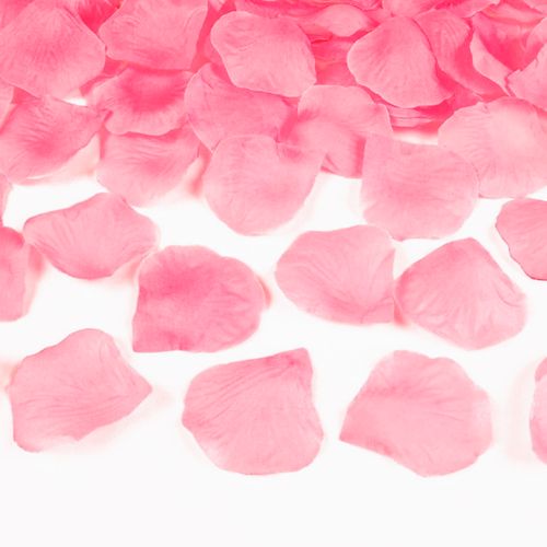 OKVĚTNÍ LÍSTKY RŮŽÍ  textilní sv. růžové