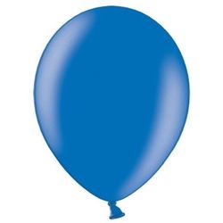 BALÓNEK latexový metalický 30cm tm.modrá 1ks
