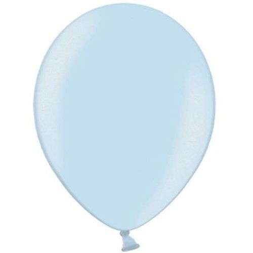 BALÓNEK latexový metalický 30cm baby blue 1ks