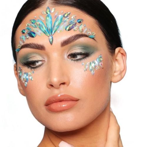 ZDOBENÍ na obličej glitrové Mermaid