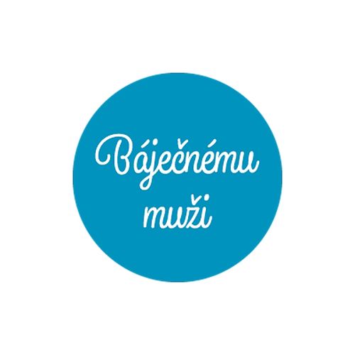 SAMOLEPKA modrá Báječnému muži 10cm