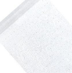 Organza s dekorem 48cm/9m perlový potisk