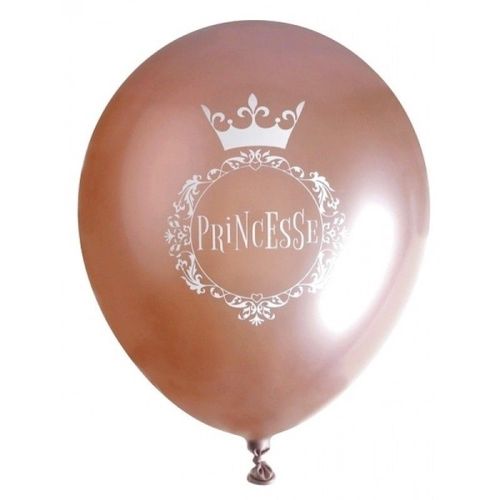 BALÓNKY latexové chromové Princesse Rose Gold 30cm 6ks