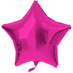 BALÓNEK fóliový Hvězda magenta 48cm