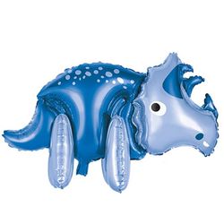 BALÓNEK fóliový Triceratops modrý