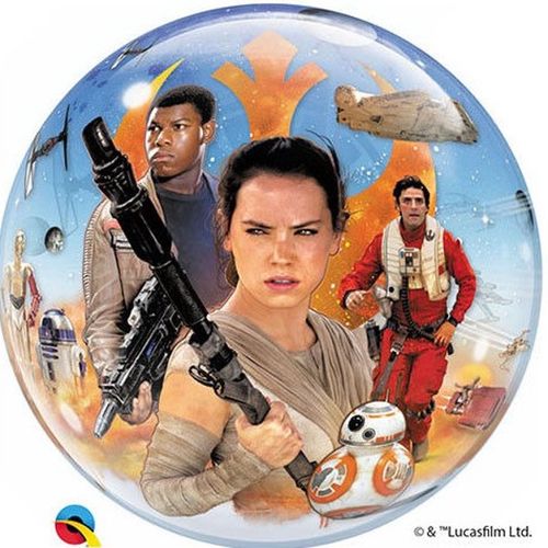 BALONOVÁ BUBLINA Qualatex - The Force Awakens 56cm