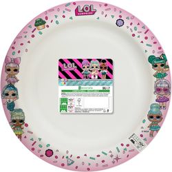 TALÍŘE papírové kompostovatelné LOL 24cm 8ks