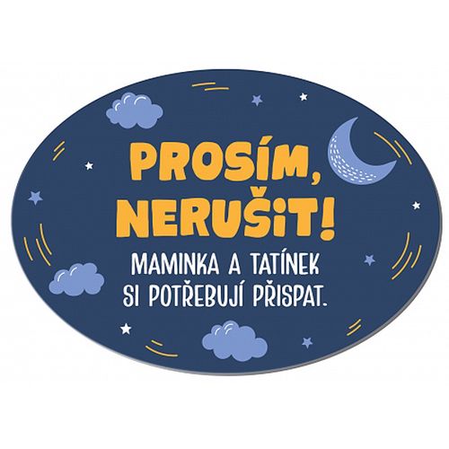 CEDULKA na dveře Nerušit