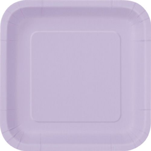 TALÍŘE papírové čtvercové Lavender 23x23cm 14ks