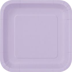 TALÍŘE papírové čtvercové Lavender 23x23cm 14ks