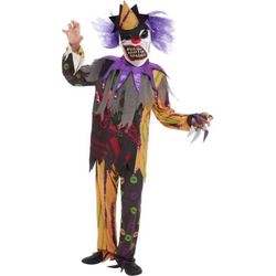 Kostým dětský strašidelný klaun, vícebarevný