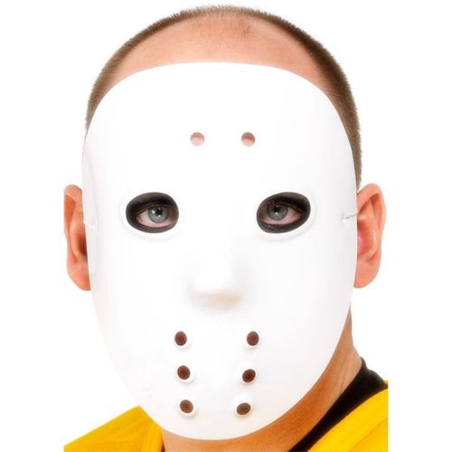 Hokejová maska bílá