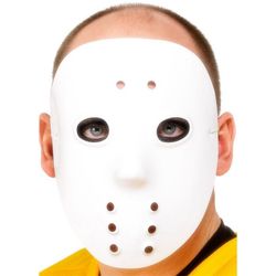 Hokejová maska bílá