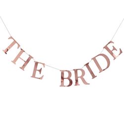 Banner The Bride s kolíčky na fotky Rose Gold 1,5 m