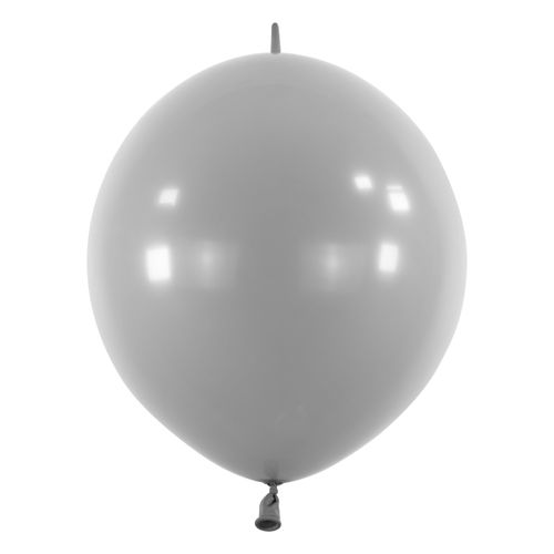 Balónky latexové spojovací dekoratérské Fashion šedé 30 cm 50 ks