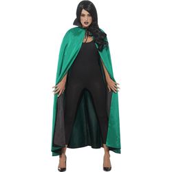 Plášť čarodějnický Deluxe oboustranný černo-zelený