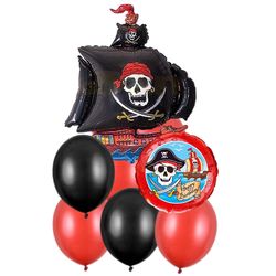 Balónkový set - Pirátský koráb 8 ks