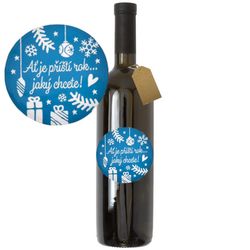 Víno s dárkovou etiketou Rulandské šedé "Ať je příští rok jaký chcete!"