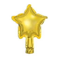 Balónky fóliové hvězdy zlaté 25 cm 25 ks