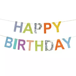Banner Happy Birthday barevný 220 cm