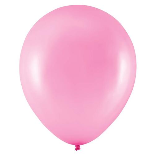 Balónky latexové metalické růžové 30cm 100ks