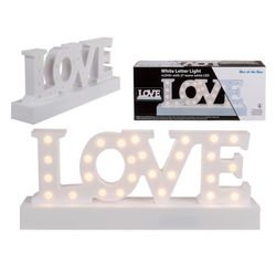 Svatební LED dekorace LOVE 30 x 12 cm