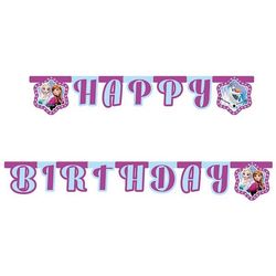 Banner Frozen "Happy Birthday" - 2,1 m