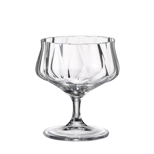 Crystal Bohemia Cettia optic poháry na zmrzlinu 295 ml 6 ks