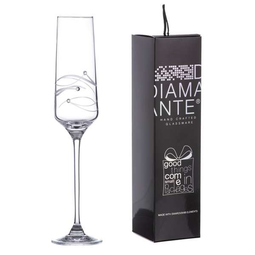 Diamante JFY Spiral sklenice na sekt 190 ml