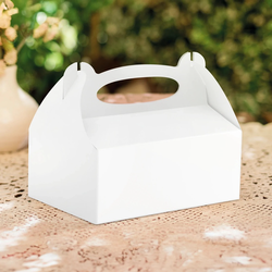 Krabičky na výslužku bílé 19 x 14 x 9 cm 10 ks