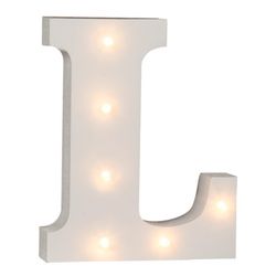 Led písmeno svítící L 16 cm