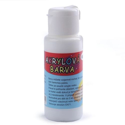 Akrylová barva 60 ml bílá 1 ks