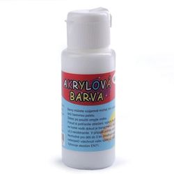 Akrylová barva 60 ml bílá 1 ks