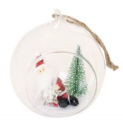 BAŇKA dekorační Santa 8cm