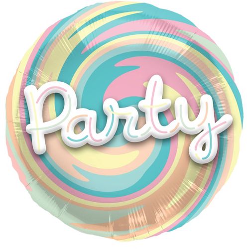 Balónek fóliový Party 3D, vícebarevný 56 cm