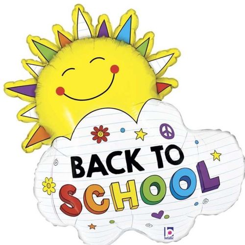 BALÓNEK fóliový Sunshine Back To School 79cm